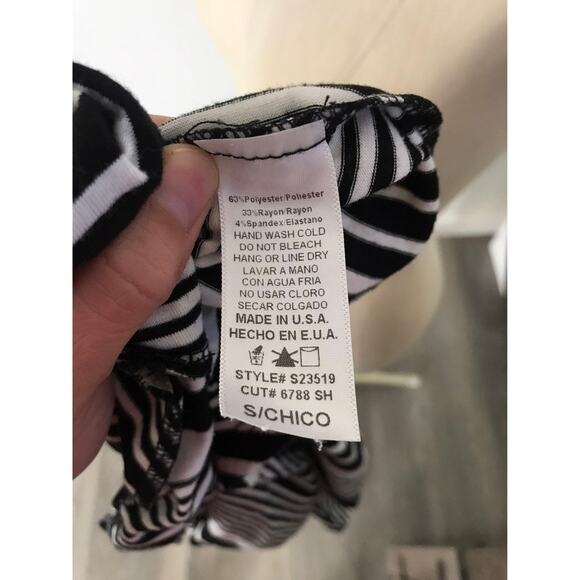 MonaB Black & White Striped Women's Maxi Skirt Small - Picture 6 of 6